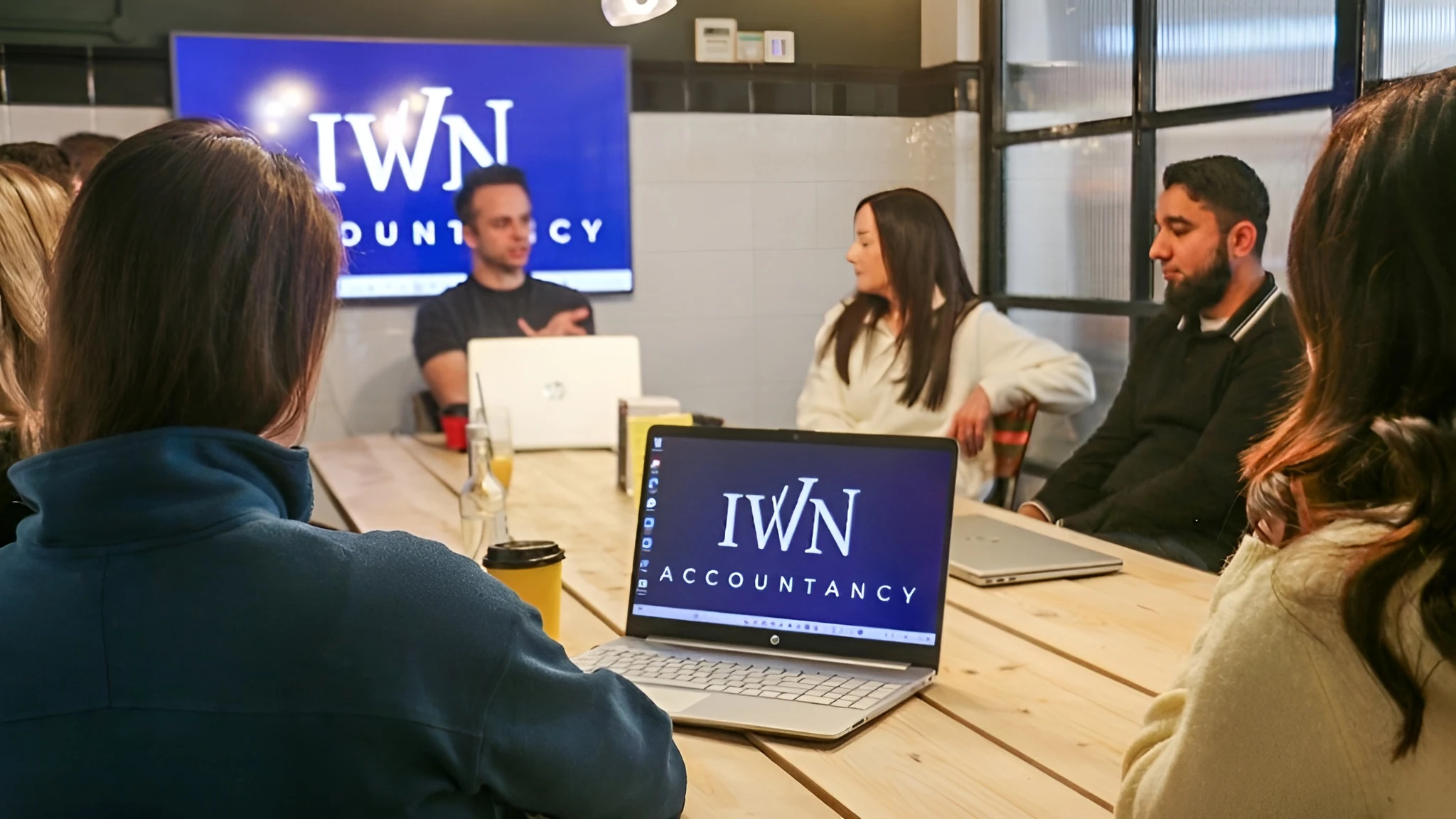 IWN Accountancy team members during a meeting